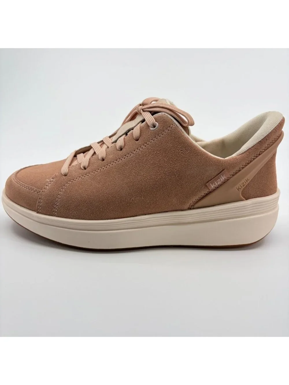 Kizik Sydney Womens Size 8.5EE Pink Athletic Suede Hands Free Shoes Sneakers_3